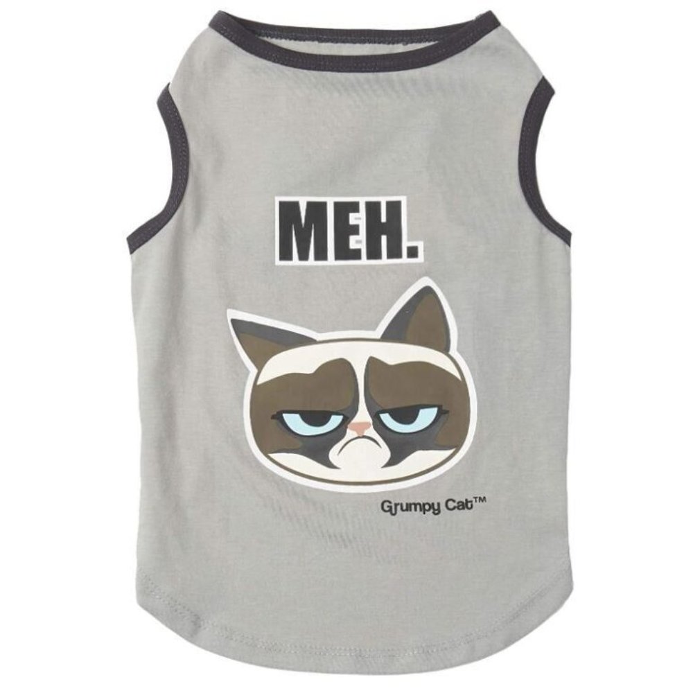 Grumpy Cat Meh Kinda Comfy Shirt Tee Dog  LARGE NEW WITH TAGS